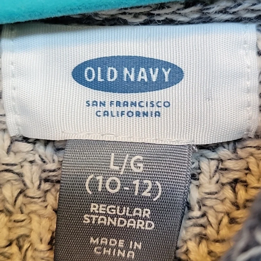 Old Navy Kids Striped Cotton Knit Sweater Size 10/12